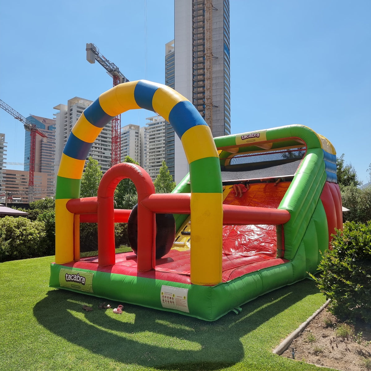 Arriendo inflable Obstáculos Portal en Santiago