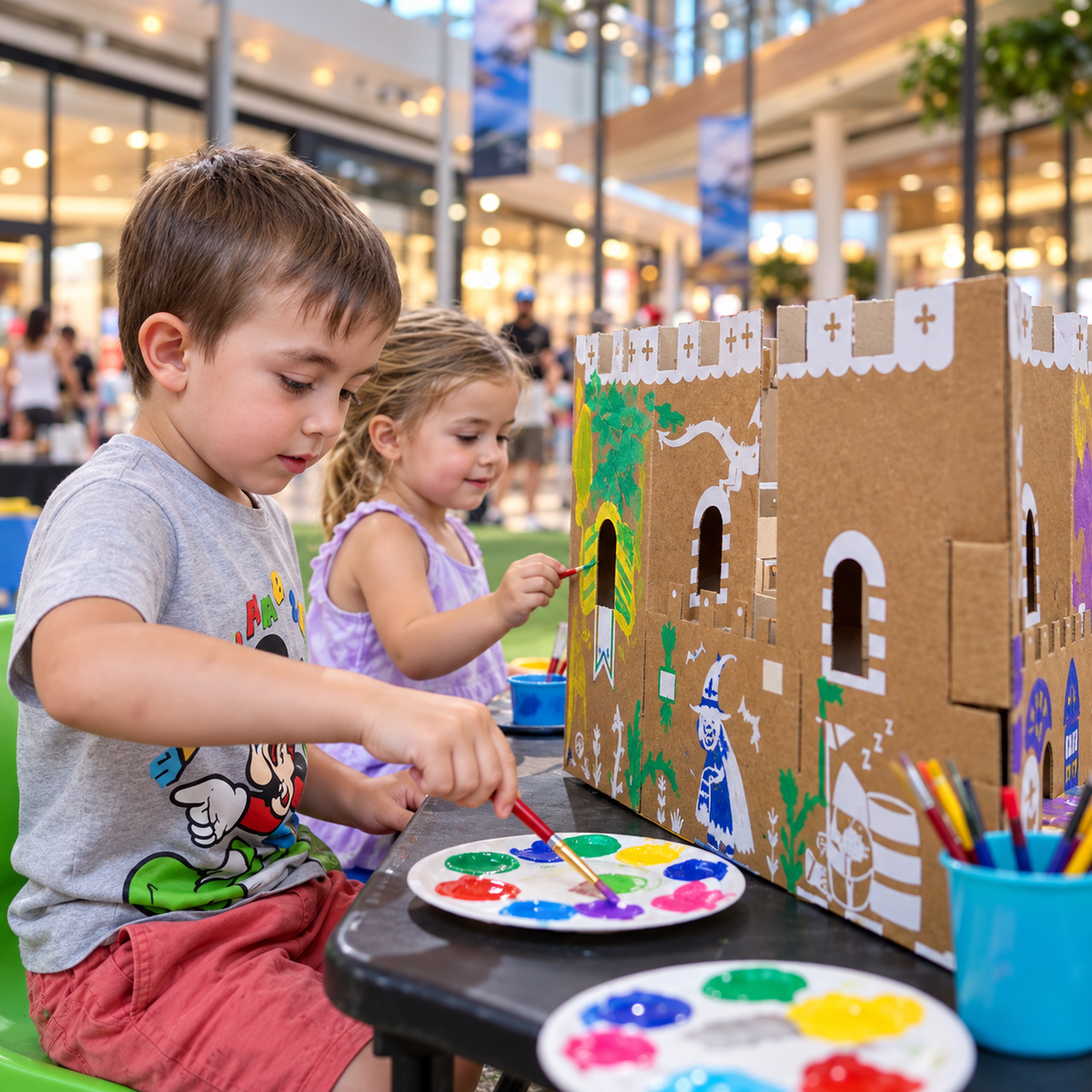 Taller Pinta tu Mundo para cumpleaños infantiles Tacabra