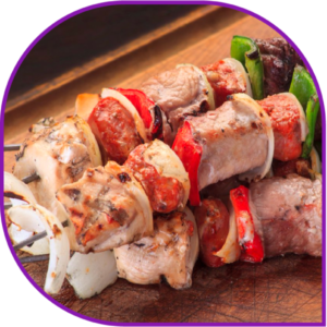 Carro de anticuchos para eventos Tacabra