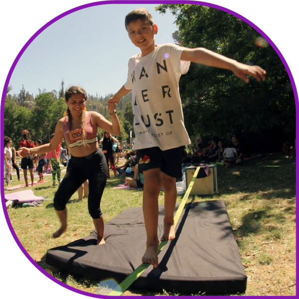 Taller de slackline para niños Tacabra